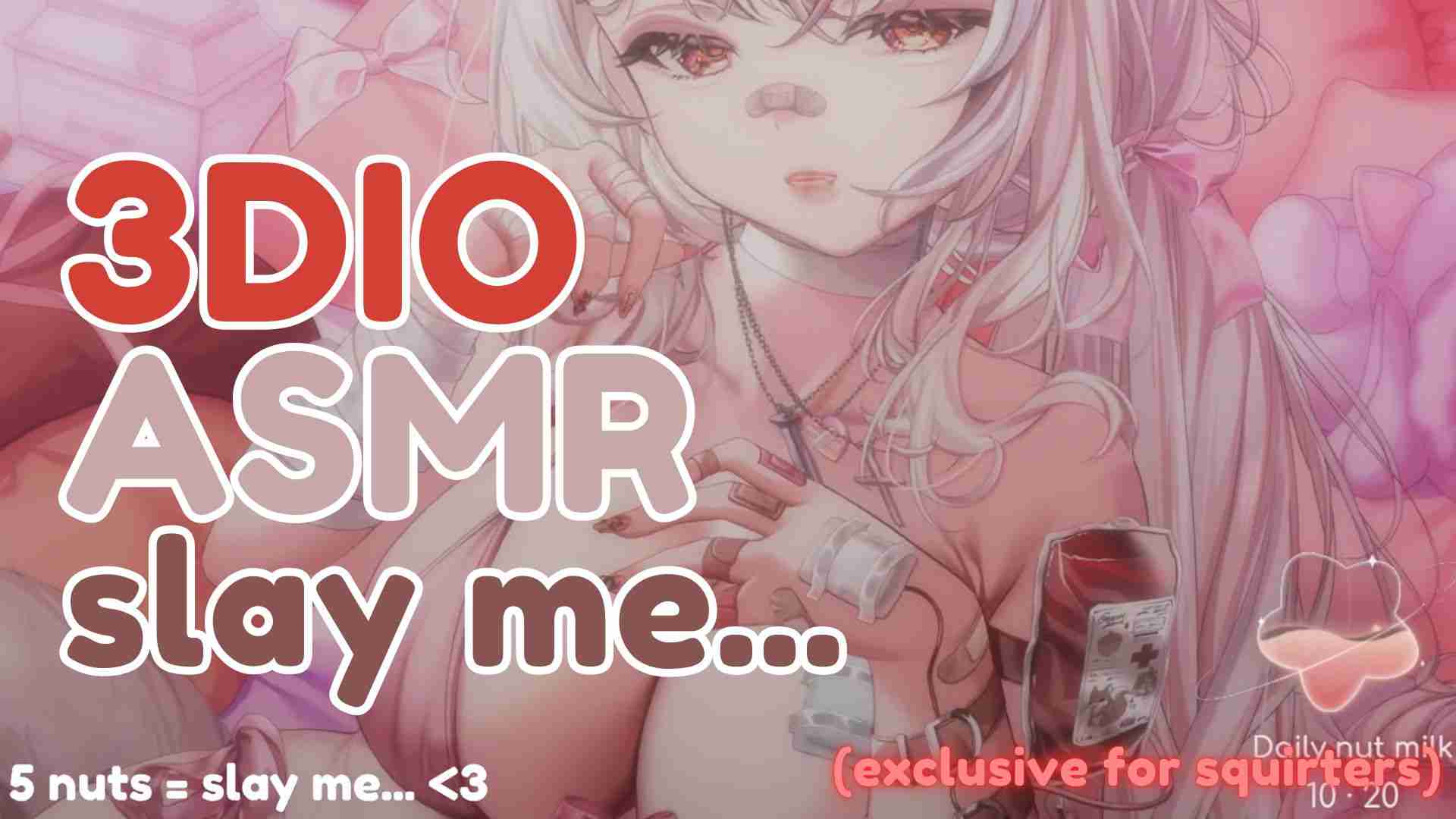 【3DIO ASMR】Slay me... ♡ #Vtuber #Comfy #Kiss #Earlick