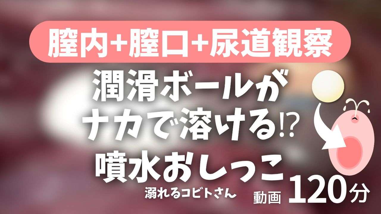 膣内で溶ける潤滑ボールと大量尿道おしっこに溺れるコビトさん2時間