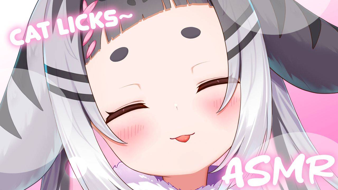 cute cat licks ur ears to completion