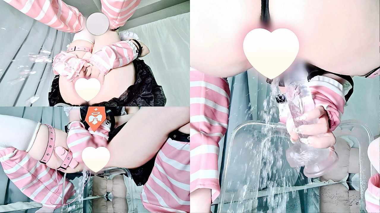 【大容量＋長編】レア鏡越しデカ尻潮吹き♡ガーゼクリシコ責め♡ピストン挿入回♡【ゼンゼ〇千夏、私服（普段着）】